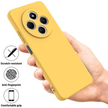 Xiaomi 15 Ultra Flydende silikone cover med håndrem - gul
