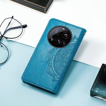 Xiaomi 15 Ultra Mandala Series Etui med Pung - Blå