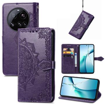 Xiaomi 15 Ultra Mandala Series Etui med Pung - Lilla
