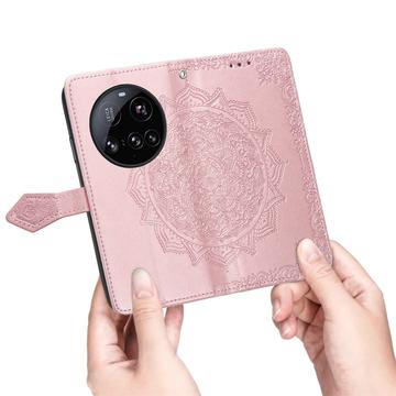 Xiaomi 15 Ultra Mandala Series Etui med Pung - Rødguld