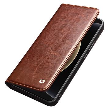Xiaomi 15 Ultra Qialino Classic Læderpung - Mørkebrun