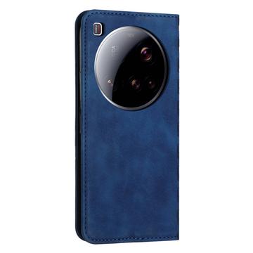 Xiaomi 15 Ultra Rombe Mønster Pung Cover med magnetisk lukning - Blå