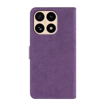 Xiaomi 15T Elegant retro-pungetui med roterende kortholder - Lilla
