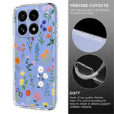 Xiaomi 15T TPU-cover med blomstermønster - tusindfryd