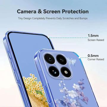 Xiaomi 15T TPU-cover med blomstermønster - Lilla