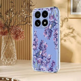 Xiaomi 15T TPU-cover med blomstermønster - Blåregn