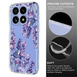Xiaomi 15T TPU-cover med blomstermønster - Blåregn