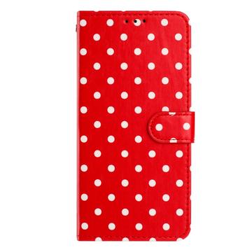 Xiaomi 15T Pung Etui med Prikket Mønster - Rød