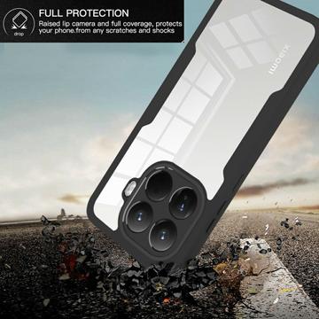 Xiaomi 15T Pro 360 Beskyttelse Cover - Sort / Klar
