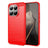 Xiaomi 15T Pro Børstet TPU Cover - Karbonfiber - rød