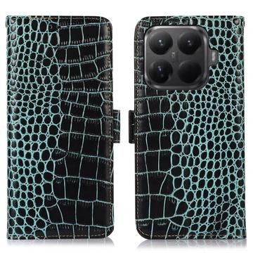Xiaomi 15T Pro Crocodile Series Læderpung med RFID - Grøn
