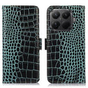 Xiaomi 15T Pro Crocodile Series Læderpung med RFID - Grøn