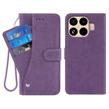 Xiaomi 15T Pro Elegant retro-pungetui med roterende kortholder - Lilla