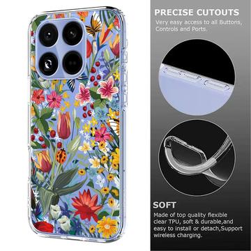 Xiaomi 15T Pro TPU-cover med blomstermønster - Liljer