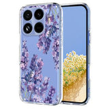 Xiaomi 15T Pro TPU-cover med blomstermønster - Blåregn
