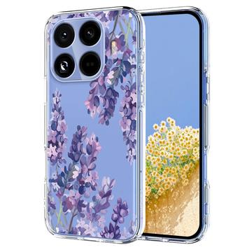 Xiaomi 15T Pro TPU-cover med blomstermønster - Blåregn