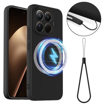 Xiaomi 15T Pro Liquid Silikone Cover - MagSafe Kompatibel - Sort