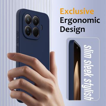 Xiaomi 15T Pro Liquid Silikone Cover - MagSafe Kompatibel - Mørkeblå