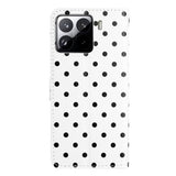 Xiaomi 15T Pro Pung Etui med Prikket Mønster - Hvid