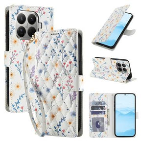 Xiaomi 15T Pro Rhombisk Blomsterpung - farverige blomster
