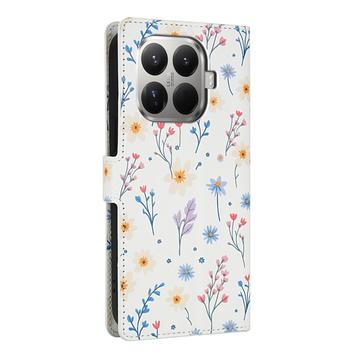 Xiaomi 15T Pro Rhombisk Blomsterpung - farverige blomster