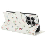 Xiaomi 15T Pro Rhombisk Blomsterpung - Roser