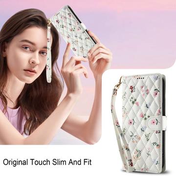 Xiaomi 15T Pro Rhombisk Blomsterpung - Roser