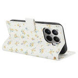 Xiaomi 15T Pro Rhombisk Blomsterpung - gule blomster