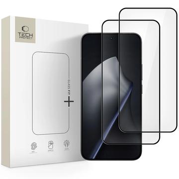 Xiaomi 15T Tech-Protect Glass Fit+ Skærmbeskyttelse Hærdet Glas - 2 stk. - Sort