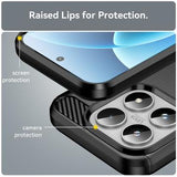 Xiaomi 17 Børstet TPU Cover - Karbonfiber - Sort