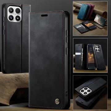 Xiaomi 17 Caseme 033 Pung Etui med Kalvemønster og RFID-blokering - Sort