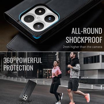 Xiaomi 17 Caseme 033 Pung Etui med Kalvemønster og RFID-blokering - Sort