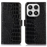 Xiaomi 17 Crocodile Series Læderpung med RFID - Sort