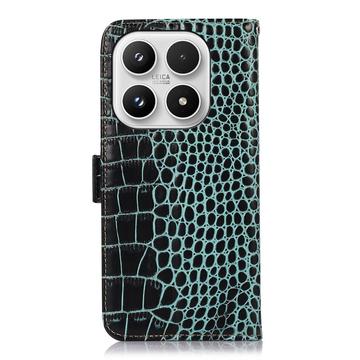 Xiaomi 17 Crocodile Series Læderpung med RFID - Grøn