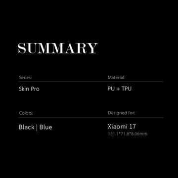 Xiaomi 17 Dux Ducis Skin Pro Flip Cover - Sort