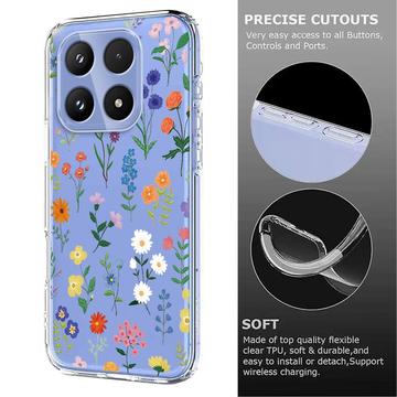 Xiaomi 17 TPU-cover med blomstermønster - tusindfryd