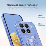 Xiaomi 17 TPU-cover med blomstermønster - Lilla