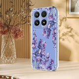 Xiaomi 17 TPU-cover med blomstermønster - Blåregn