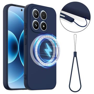 Xiaomi 17 Liquid Silikone Cover - MagSafe Kompatibel - Mørkeblå