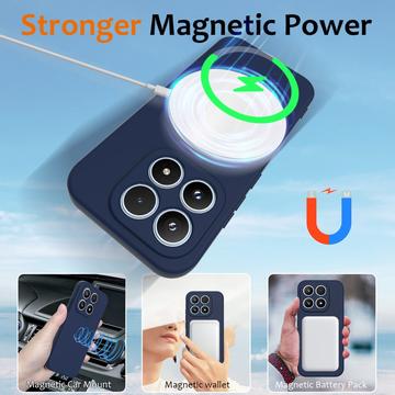 Xiaomi 17 Liquid Silikone Cover - MagSafe Kompatibel - Mørkeblå
