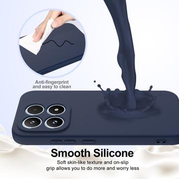 Xiaomi 17 Liquid Silikone Cover - MagSafe Kompatibel - Mørkeblå