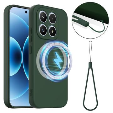 Xiaomi 17 Liquid Silikone Cover - MagSafe Kompatibel - Mørkegrøn