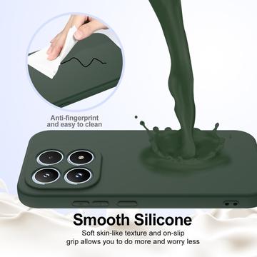 Xiaomi 17 Liquid Silikone Cover - MagSafe Kompatibel - Mørkegrøn