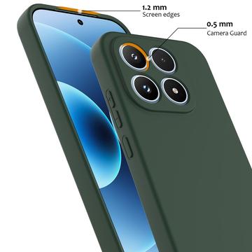 Xiaomi 17 Liquid Silikone Cover - MagSafe Kompatibel - Mørkegrøn