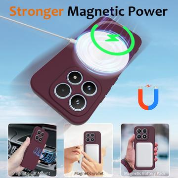 Xiaomi 17 Liquid Silikone Cover - MagSafe Kompatibel - Vinrød