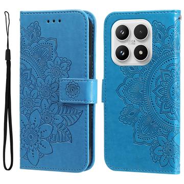 Xiaomi 17 Mandala Series Etui med Pung - Blå
