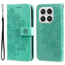 Xiaomi 17 Mandala Series Etui med Pung - Grøn