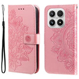 Xiaomi 17 Mandala Series Etui med Pung - Pink