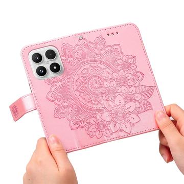 Xiaomi 17 Mandala Series Etui med Pung - Pink