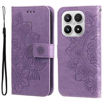 Xiaomi 17 Mandala Series Etui med Pung - Lilla